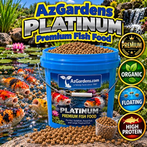 AzGardens Platinum Premium Organic Floating Hi-Protein Fish Food