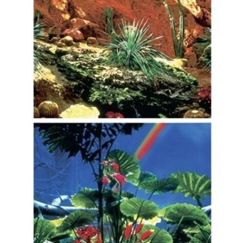 SEAVIEW Garden/Bright Stone Blue 2 Scene 12 Aquarium Background | Choose Length