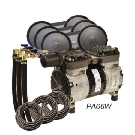 PA66W Rocking Piston Pond Aeration System- 1/2 HP Kit with Quick Sink Tubing