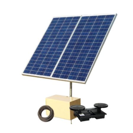 Solar Aeration Kit, up to 3/4 acre - Panel, compressor, cabinet ship Factory Direct