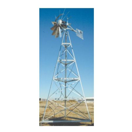 WM24P 24′ Three-legged windmill assembly with Poly Tubing